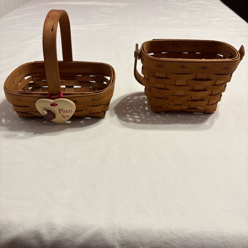 1996 and 1997 Longaberger Horizon of Hope Baskets